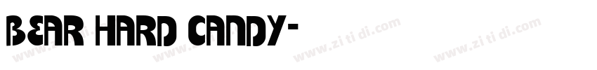 Bear hard candy字体转换